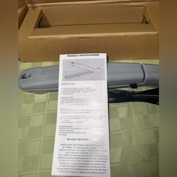 Versa Bag Sealer - Picture 3 of 7